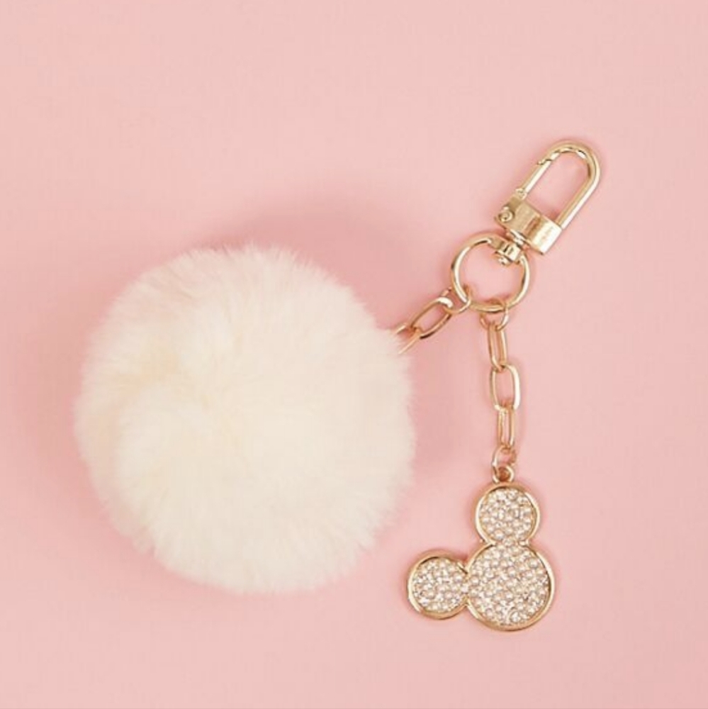 Disney Micky Mouse Pom Pom keychain